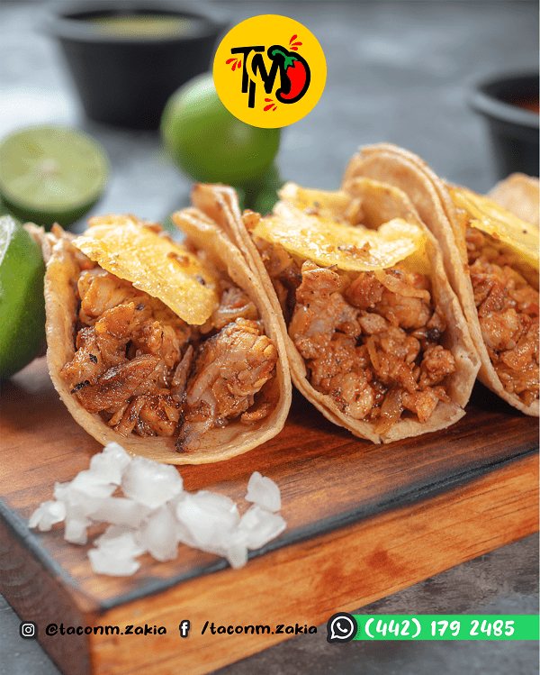 Tacos en tabla